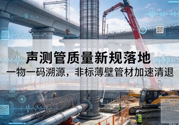 大邑声测管质量新规落地，一物一码溯源，非标薄壁管材加速清退